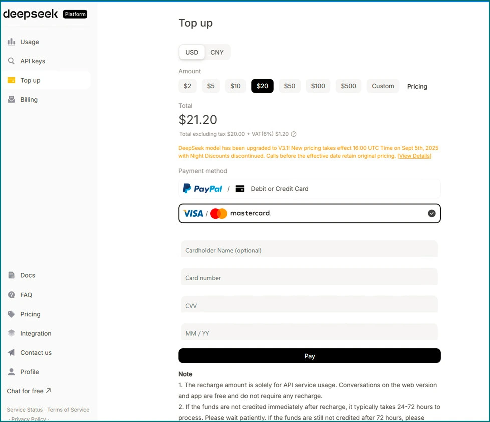 API DeepSeek